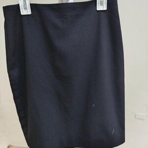 Banana Republic Womens Black Polka Dot Pencil Skirt Career Office Wear Size 0